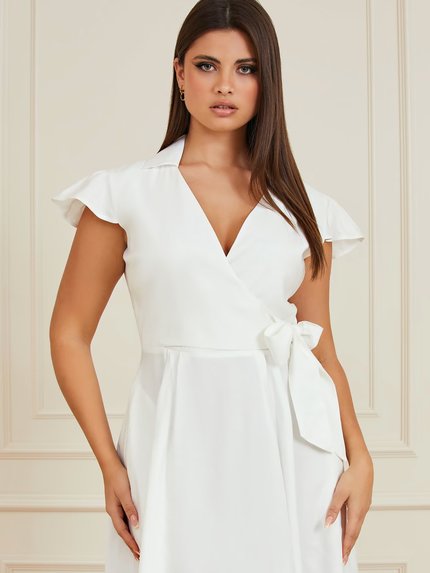 Módní Sonia šaty, Bílá barva, 2023