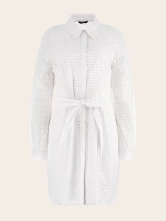 Luxusní Keely Shirt šaty, Bílá barva, 38