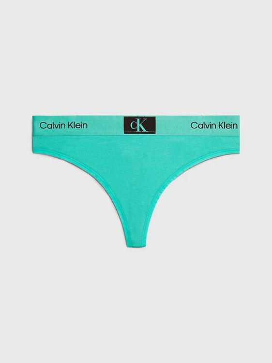 Calvin Klein Underwear – 1996 Cotton tanga, Zelená barva