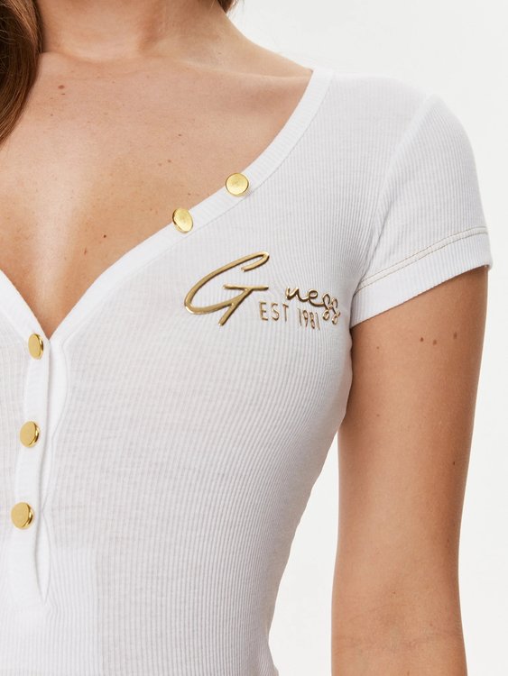 Henley Olympia triko Bílá barva Ženy