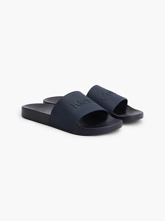 Pool pantofle – Calvin Klein Jeans, Modrá barva Muži