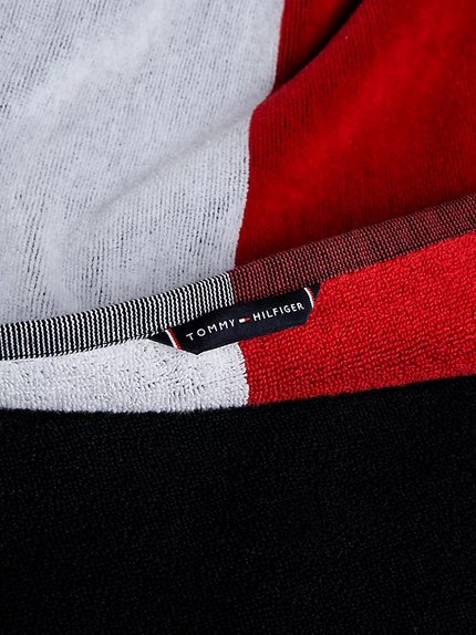 Módní Ručník, Bílá, Červená, Modrá barva, 2024