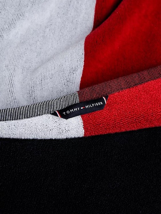 Módní Ručník, Bílá, Červená, Modrá barva, 2024