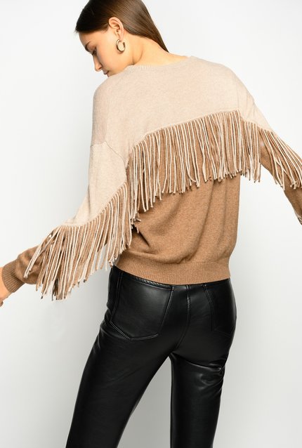 Coperto svetr Béžová, Hnědá, Krémová barva Ženy