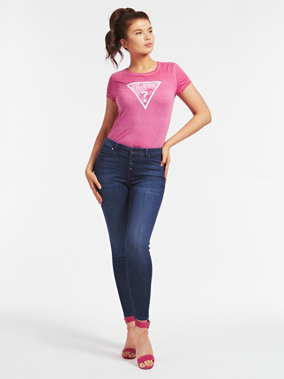 1981 jeans – Guess, Modrá barva Ženy, Ženy