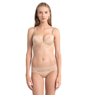 Módní Tanga, Béžová barva, BASIC                                   , BASIC                                   