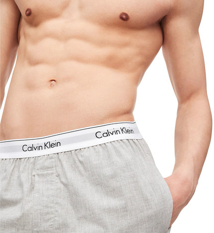 Módní Noční šortky Modern Cotton, Šedá barva, BASIC                                   , BASIC                                   