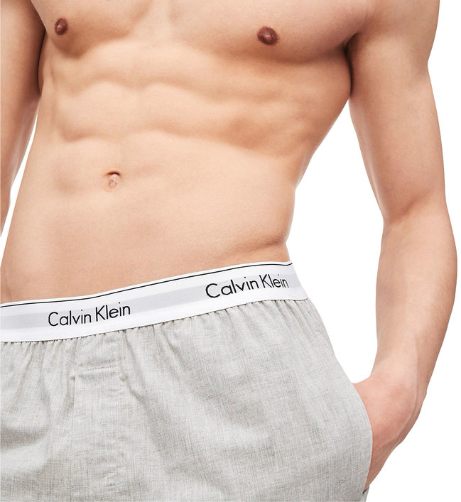 Módní Noční šortky Modern Cotton, Šedá barva, BASIC                                   , BASIC                                   