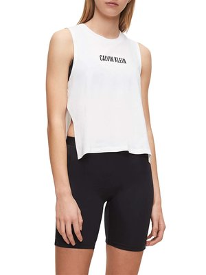 Calvin Klein Swimwear – Tílko Calvin Klein, Bílá barva