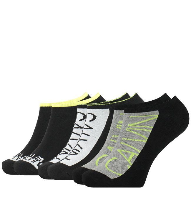 Calvin Klein Jeans – Logo ponožky 3páry, Černá barva