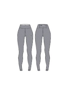 Bílá, Modrá barva, Logo sportovní legíny 1