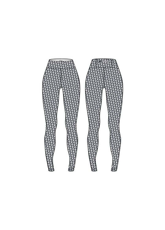 Bílá, Modrá barva, Logo sportovní legíny 1