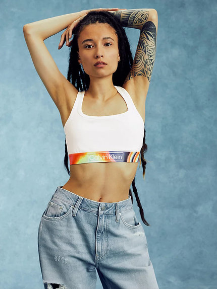 Módní Pride braletka, Bílá barva, 2022