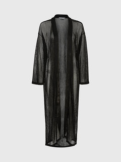 Core Lifestyle plážový kaftan Černá barva Ženy