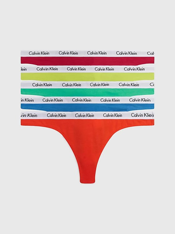Calvin Klein Underwear – Carousel tanga 5ks, Multi barva