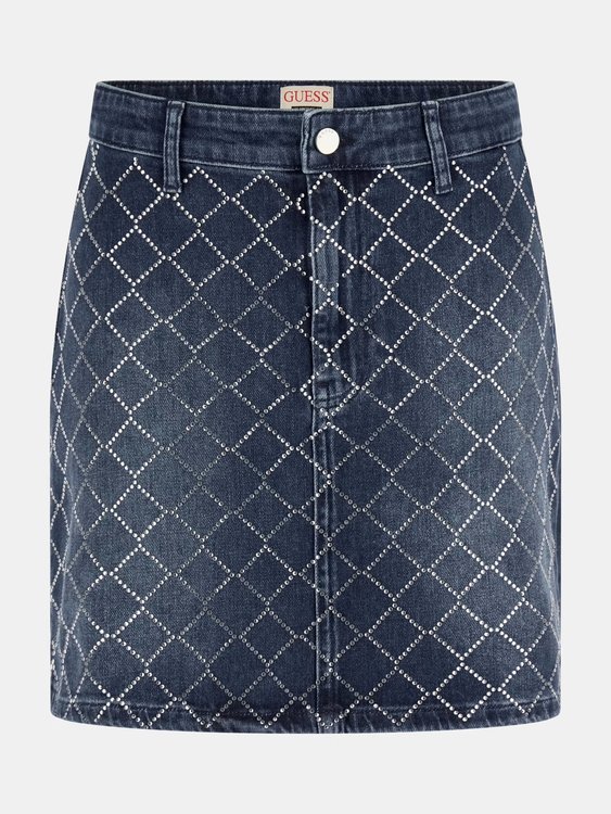 GUESS, Modrá barva Carlie sukně