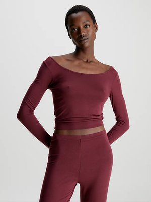 Calvin Klein Underwear – Ultra Light Lounge triko, Červená barva