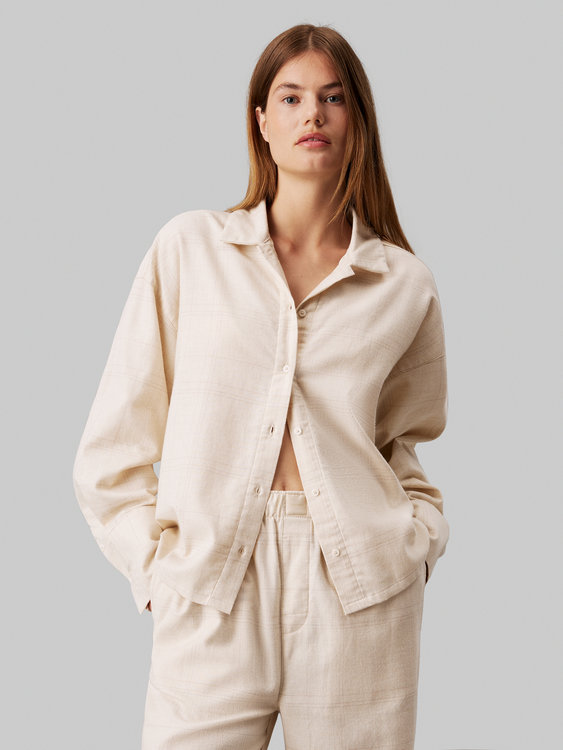 000QS7247E-QIH pj  top L/S BUTTON DOWN – Calvin Klein Underwear Ženy