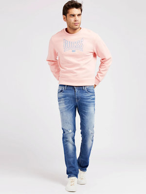 Slim Fit jeans Modrá barva Muži