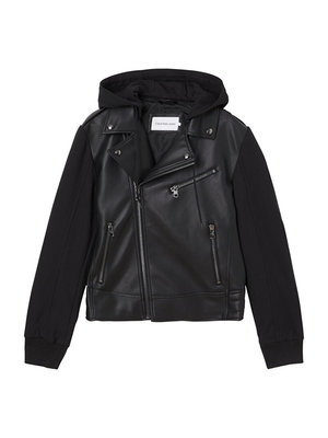 Calvin Klein Jeans – Biker bunda, Černá barva