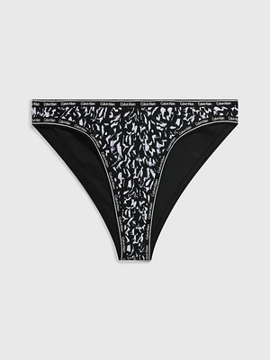 Calvin Klein Swimwear – Core Logo Tape plavky - Spodní díl, Černá barva