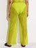Luxusní Tie Detail Mesh kalhoty, Žlutá barva, M, L