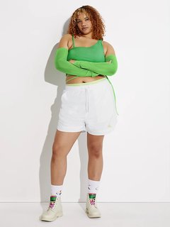 Calvin Klein Jeans – Monologo Nylon šortky, Bílá barva 1