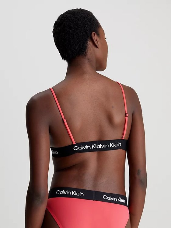 CK 1996 plavky bikiny – Calvin Klein Swimwear, Korálová červená barva Ženy