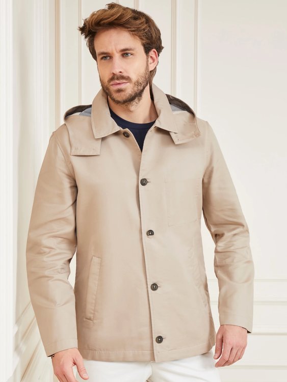 Luxusní Utility bunda, Béžová barva, M, XL, XXL