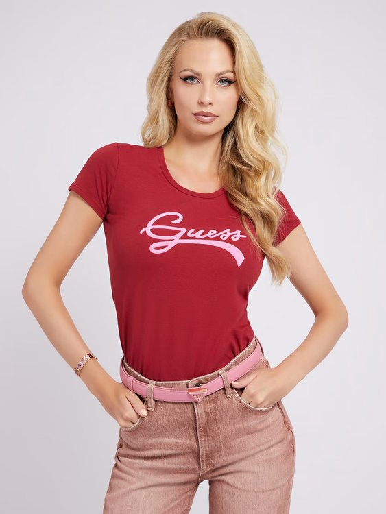 GUESS – Tinca triko, Červená barva