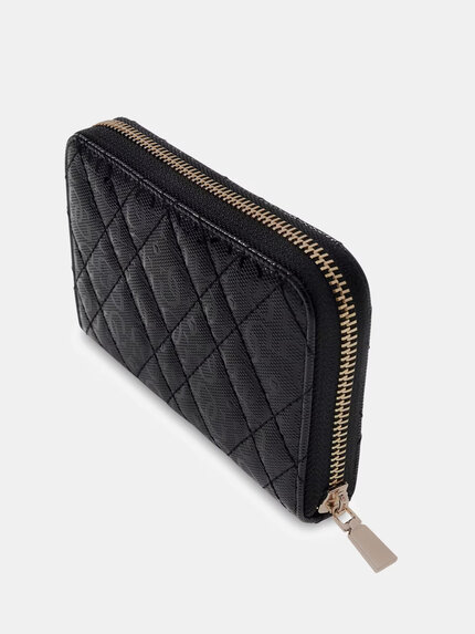Módní Isemay medium peněženka, Černá barva, 2026