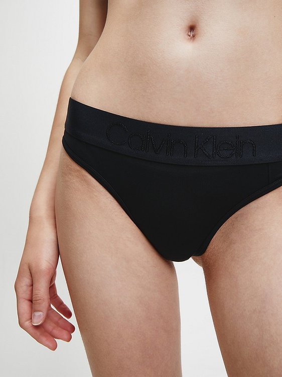 Luxusní Tanga Tonal Logo, Černá barva, XS, S, M