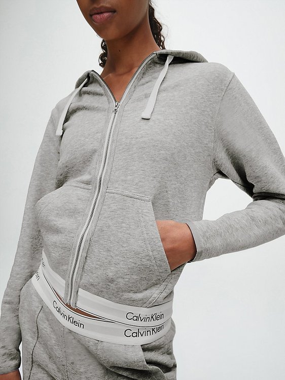 Luxusní Mikina Modern Cotton, Šedá barva, XS, S, M, L