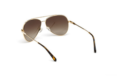 Luxusní Sluneční brýle, Hnědá, Zlatá barva, UNI