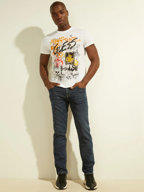 Graffiti tričko Bílá barva Muži, Muži