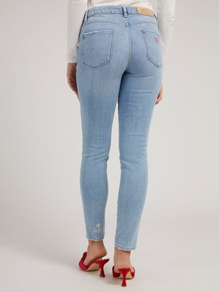 Módní Sexy curve jeans, Modrá barva, 2022