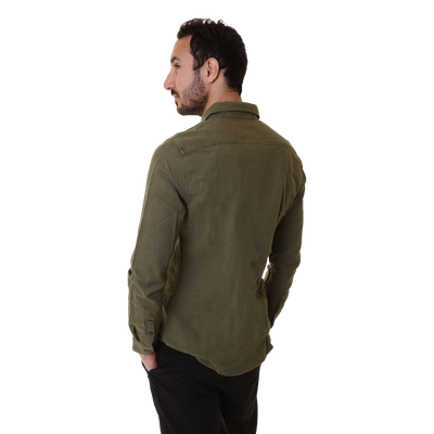 Blend košile – Calvin Klein Jeans, Khaki barva Muži