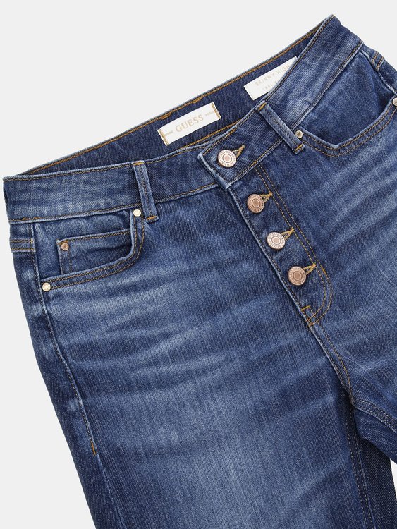 Luxusní 1981 Exposed Button jeans, Modrá barva, 25/29, 26/29, 27/29, 28/29, 29/29, 30/29