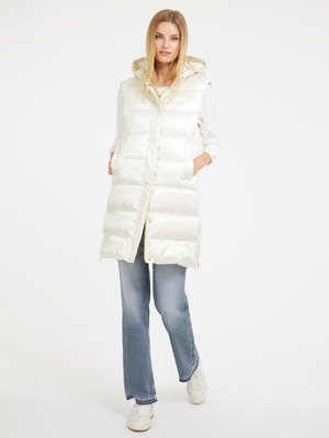 GUESS – Noemi Padded vesta, Bílá barva