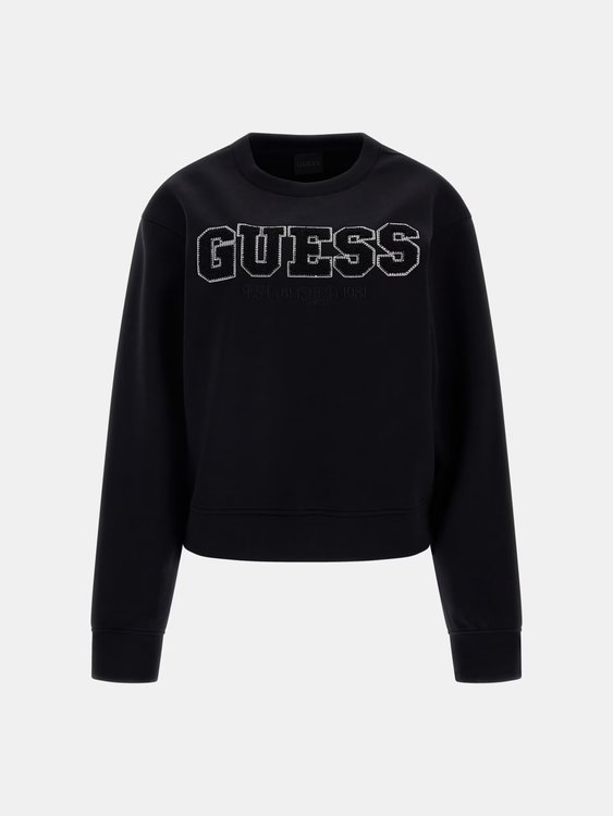 Embellished mikina Černá barva Ženy