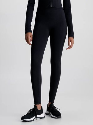 Calvin Klein Performance – Seamless Gym legíny, Černá barva