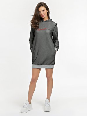 Guess – Sharlize mikina, Černá, Šedá barva