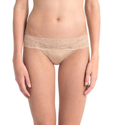 Calvin Klein Underwear – Tanga, Béžová barva