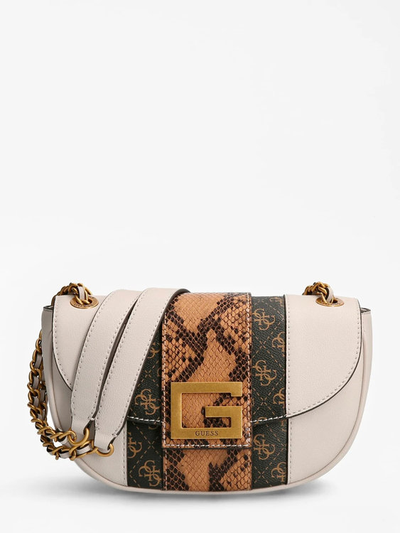 Guess – Bling crossbody, Béžová barva