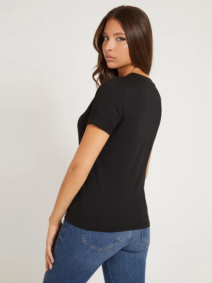 Módní Maider tričko, Černá barva, 2021