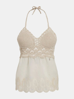 Luxusní Grace top, Béžová barva, XS, S, M