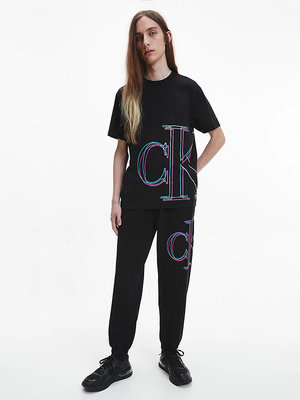 Módní Illuminated tepláky, Černá barva, 2022