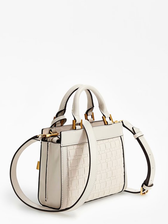 Katey kabelka – GUESS, Bílá, Krémová barva Ženy