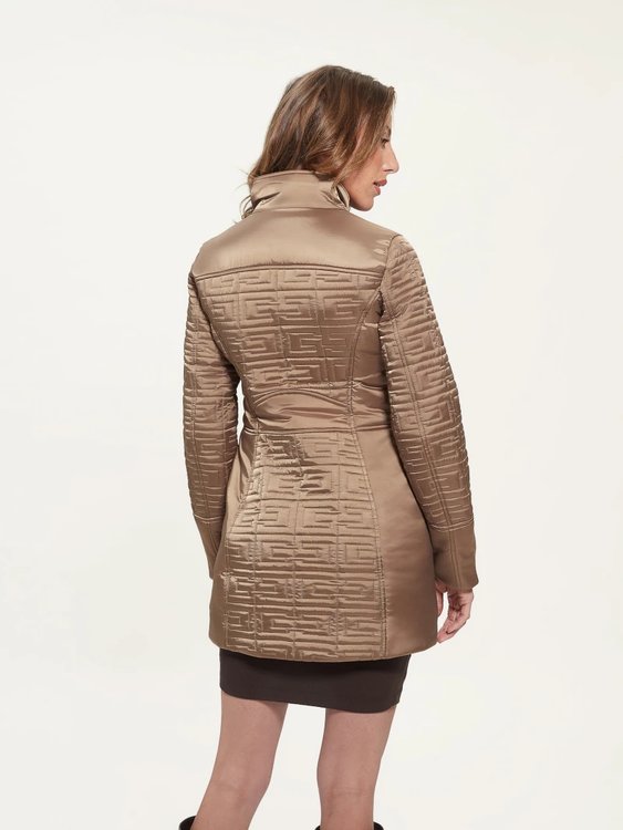 Módní Marine bunda, Béžová, Hnědá barva, 2022