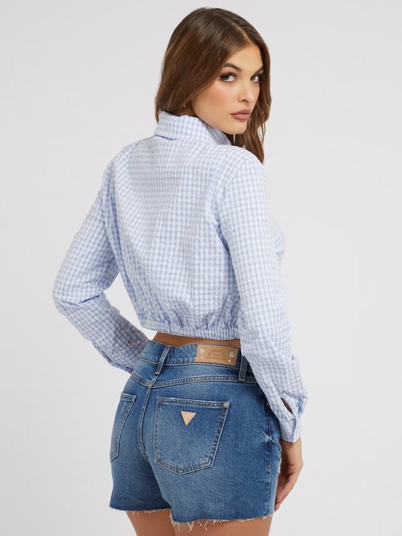 Fadwa košile – GUESS, Modrá barva Ženy